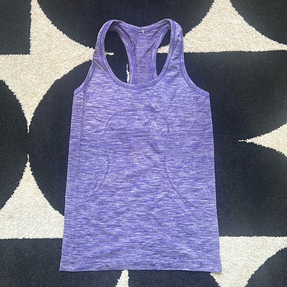 Lululemon swiftly racer back tank purple
